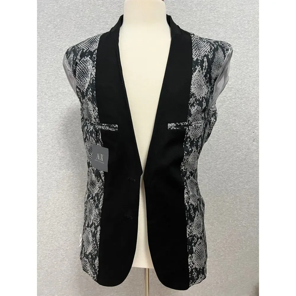 Armani Exchange Men's Cotton Blazer - Black‎ - Size 40L